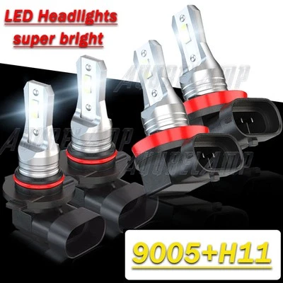 For Ford Transit 150 250 350 2015-2019 Combo 9005 H11 LED Headlight Bulbs 6000K - Image 1 of 4
