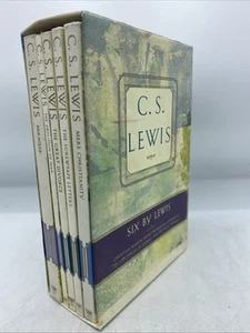 Six by Lewis C.S. Lewis Box Set (1996 Paperback) Simon & Schuster Missing 1 Book - Picture 1 of 23