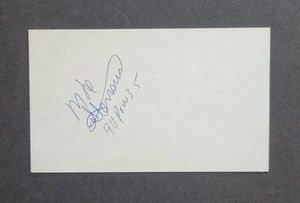 Tarjeta índice de fútbol firmada por Mike Stensrud Oilers-Bucs-Vikings-Chiefs-Redskins - Imagen 1 de 1