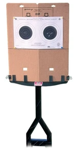 Soporte de objetivo negro MTM, 17,5x2x47 pulgadas con respaldo de objetivo de cartón JMTS40: JMTS-40 - Imagen 1 de 2