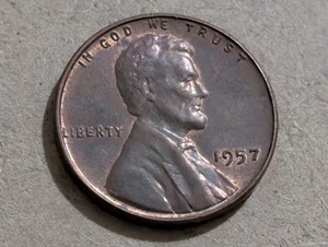 Rare 1957 No Mint Mark Wheat Penny - Circulated Ungraded Uncertified  - Picture 1 of 2