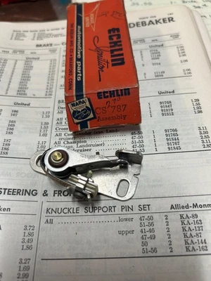 JUEGO DE CONTACTOS ECHLIN CS 787 1960 1961 CHEVROLET CORVAIR 1969-1971 ALFA ROMEO SABB Foto 1 de 4
