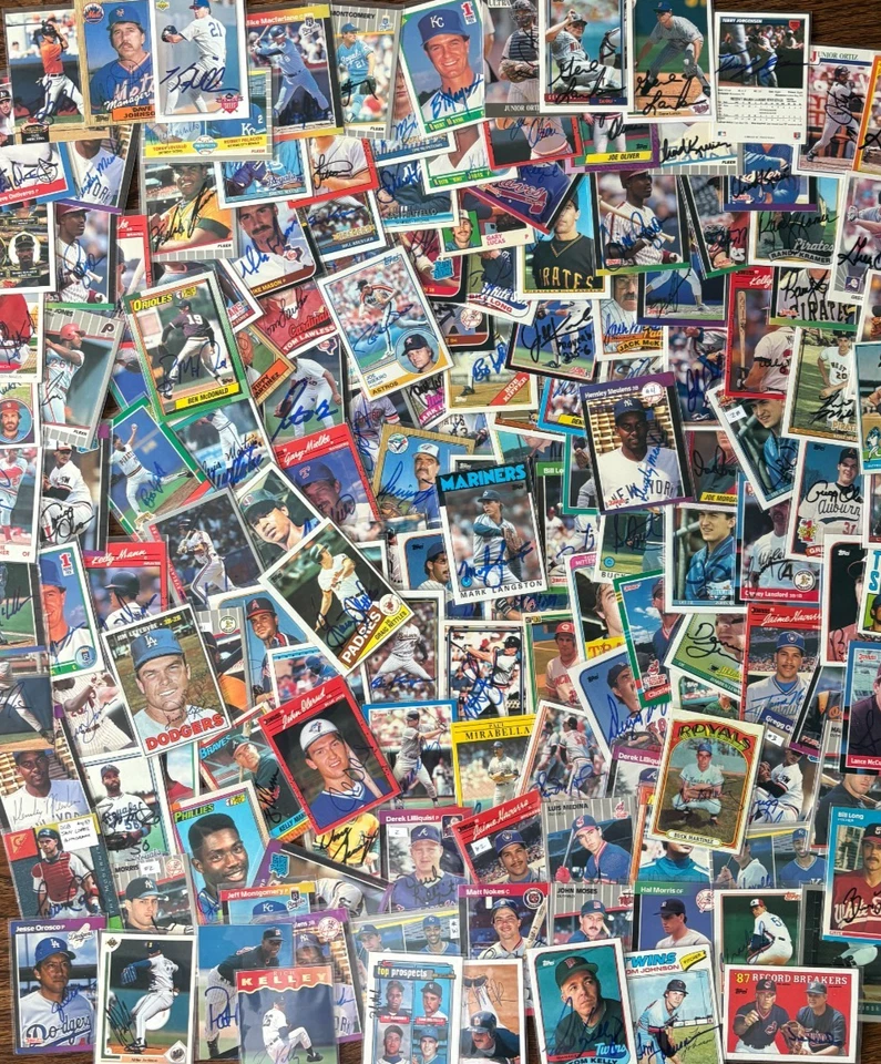 Autographed Baseball Cards - Hand Signed Players Last Names J thru O - You Pick - Image 1 of 1