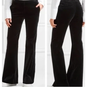 Pantalones para mujer Theory Demitria 4 CL terciopelo elástico 3 negros 00 nuevos con etiquetas 395 - Imagen 1 de 11