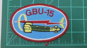 Parche de unidad de bomba guiada USAF GBU-15 de la Fuerza Aérea de los Estados Unidos - Imagen 1 de 2