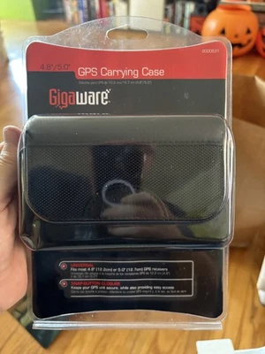 Gigaware -  Universal 4.8-5" GPS Carrying Case - Black - Magnetic Close - Image 1 of 2