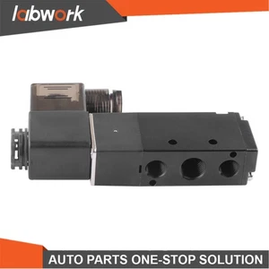 Labwork 1/4" 5 Way 2 Position Electric Solenoid Air Valve 12V DC Control - Picture 1 of 23