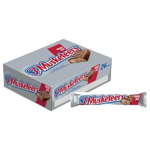 (24) 3 Musketeers Share Size Candy Bars 3.28oz (1 New/Sealed Box) Best By 5/2026 - Picture 1 of 8