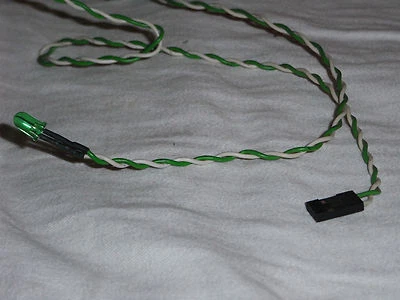 Power LED Anschluss für Computer PC Leuchtdiode grün Leuchte Frontpanel Front - Bild 1 von 2