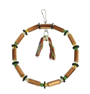 Kerbl 20 cm Vogelspielring Vogel Spielzeug Holz, Baumwolle und Kunststoff J5 - Bild 1 von 1