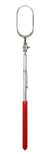 Empuñadura de vinilo rojo espejo de inspección ovalada de 8 pulgadas 1 x 2 pulgadas Hecho en EE. UU. - Imagen 1 de 1