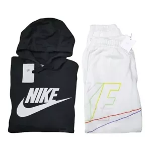Nike Club Fleece Sweatsuit Men's Size XL Phantom Joggers NSW Hoodie Tracksuit - Picture 1 of 14