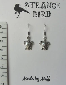 Sweet sea turtles! earrings turtle tortoise aquatic ocean nautical - Imagen 1 de 1