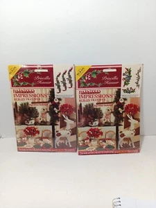 Priscilla Hauser Christmas Rub On Transfer Set Of 2 Vintage NEW - Picture 1 of 7