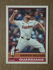 2025 Topps Heritage Andrew Walters/Jake McCarthy Error Wrong Back Misprint - Picture 1 of 2