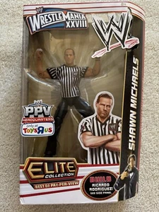 WWE Elite PPV Wrestlemania 28 HBK SHAWN MICHAELS REFEREE Toys R Us Exclusive NEW - Picture 1 of 9