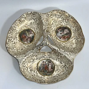 Empire England Trefoil Dish Depicting Classical Scenes, 1940s, - Picture 1 of 13