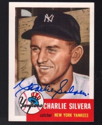 1991 Topps Archive Charlie Silvera 1953 Topps Signed Autograph #242 BaseballCard - Image 1 of 2