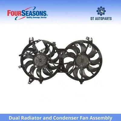 For 2015 INFINITI Q40 Dual Radiator and Condenser Fan Assembly 4 Seasons - Image 1 of 4