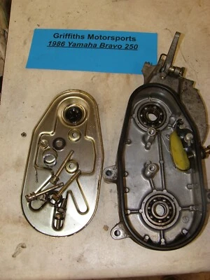 Yamaha Bravo BR250 1986 80V caja de cambios caja de cambios cojinetes cubierta sello caja de cadena Foto 1 de 4