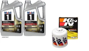 Mobil1 5w20 EP/HM Adv Full Syn Motor Oil - 10 Quarts w/K&N HP-1004 Oil Filter - Picture 1 of 1