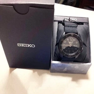 SEIKO 5 SPORTS SBSA025 Black winding mechanical limited Men's Watch From Japan - Picture 1 of 11
