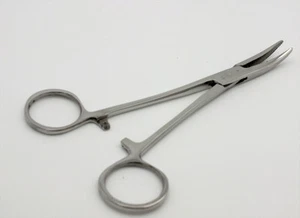 Fishing Hemostats Forceps  Hook Remover 4" Curved Tip - locking - FF113 - Picture 1 of 2