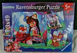 RAVENSBURGER No.08 061 8 ENCHANTIMALS 3 49 PIECE PUZZLES BRAND NEW STILL SEALED! - Picture 1 of 6
