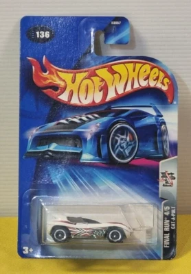 Hot Wheels - Cat-A-Pult - White - Final Run 4/5 - 1:64 - RLS 2004 - Long Card - Image 1 of 4