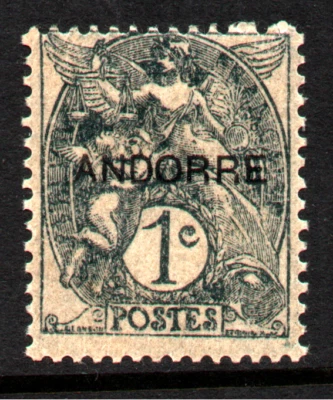 MNH " STAMP FROM FRANCE WITH OVERPRINT " ANDORRA, FRENCH ADMINISTRATION 1931 - Image 1 of 2