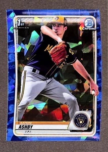 2020 1st Bowman Chrome Sapphire #BCP-57 Aaron Ashby - Picture 1 of 3