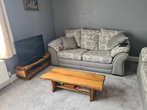 Live Edge oak bench/TV Stand/ Coffee Table - Picture 1 of 6
