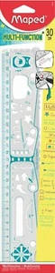 Maped 30cm Geo Notes Ruler - Blue - Picture 1 of 2