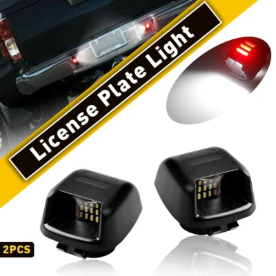 Белая и красная светодиодная лампа для номерного знака для Nissan Frontier Armada Xterra Titan - Изображение 1 из 4