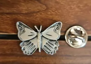Butterfly Pewter Lapel HAT Pin Badge - Picture 1 of 1