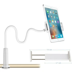 360º Adjustable Gooseneck Desk Mount Holder for iPhone, iPad & Samsung Tablets - Picture 1 of 11