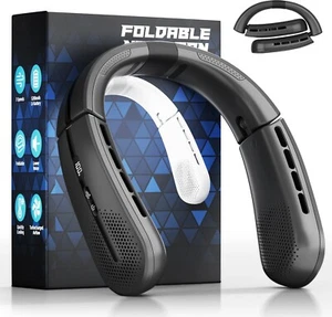 Portable Neck Fan - 8400 RPM Enlarged Turbo Airflow - 5200mAh Personal Rechargea - Picture 1 of 7