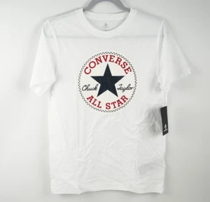 Converse Boys Chuck Patch T-Shirt Size Medium, White - Picture 1 of 4