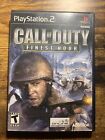 Call of Duty: Finest Hour (Sony PlayStation 2, 2004) CIB, CLEANED + TESTED