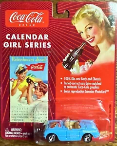 CALENDARIO JOHNNY LIGHTNING COCA COLA SERIE RAGAZZA 1954 chevy corvette - Foto 1 di 1
