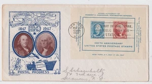 TurtlesTradingPost- Stamp Centennial 1947 FDC #948- Smartcraft Cachet - Blue - Picture 1 of 1