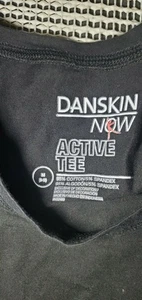 Danskin NOW Dri More Gr. Schwarzes halb tailliertes Active Wear T-Shirt M (8-10) - Bild 1 von 5
