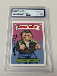 Signed Happy Days Henry Winkler Fonzie The Fonz Spoof 2023 GPK PSA DNA Auth - Picture 1 of 3