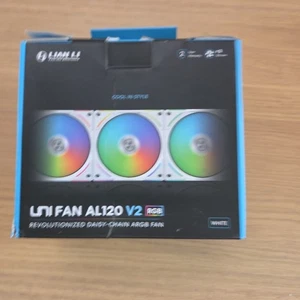 Lian Li Uni fan AL V2 Gehäuseluefter 120 mm Case fan 28,7 dB UF-AL120V2-3W - Afbeelding 1 van 4