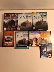 Lote de trabajo de paquete de juegos de PC Myst & Riven - Imagen 1 de 11