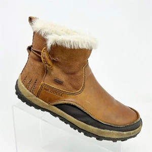 Stivaletti da neve donna Merrell misura 6,5 marroni impermeabili isolati pelliccia sintetica - Foto 1 di 13