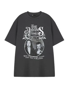 Camiseta The Addams Family Gris Every Night Is Halloween Manga Corta Unisex - Imagen 1 de 8