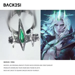 LOL League of Legends Viego Corona Anillo Juego Ajustable Apertura Accesorios Cos - Imagen 1 de 17