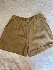 ANTHROPOLOGIE TREU DIE MARKE Hardy Bündchen LEINENSHORTS US 6 Medium - Bild 1 von 9