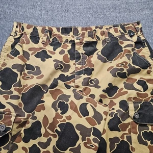 Pantaloni cargo vintage 10x uomo medi 42 anatra mimetica marrone tasca caccia retrò made in USA - Foto 1 di 12